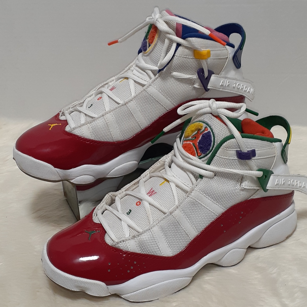Preowned 2019 Air Jordan Multicolor 6 Ring Sneaker